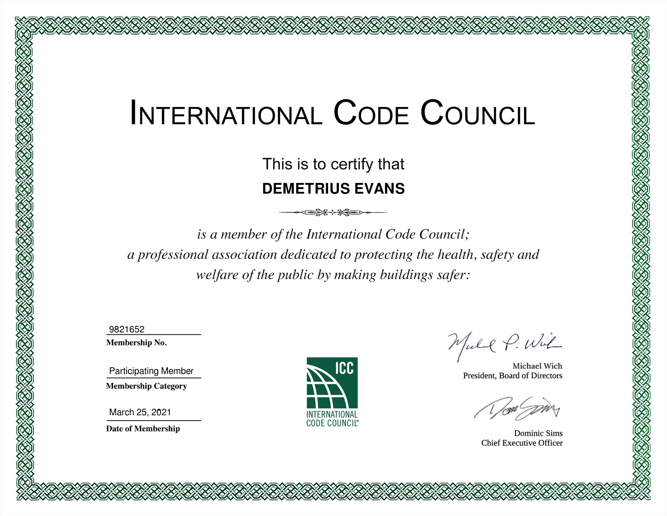 international-code-council-membership-certificate
